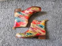 Gummistiefel Gummistiefeletten Stiefeletten Gummi Blumen Muster Berlin - Tempelhof Vorschau