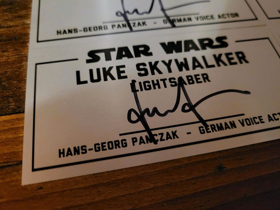 Lichtschwert Plakette Luke Skywalker Autogramm Star Wars Panczak in Bayern  - Obergünzburg | eBay Kleinanzeigen ist jetzt Kleinanzeigen