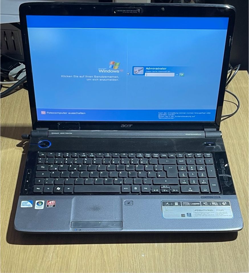 Laptop ACER ASPIRE 7735ZG, 17,3 HD + LED LCD Netztteil in Neubrandenburg