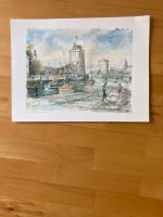 Bild Hafen von La Rochelle - Aquarell Nachdruck Düsseldorf - Derendorf Vorschau