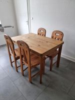 Tisch Esstisch ausziehbar aus Weichholz Massiv + 6 Stühle Nordrhein-Westfalen - Mönchengladbach Vorschau