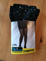 Schwarze Strumpfhose mit Glitzersternen Gr. L/XL Nordrhein-Westfalen - Frechen Vorschau