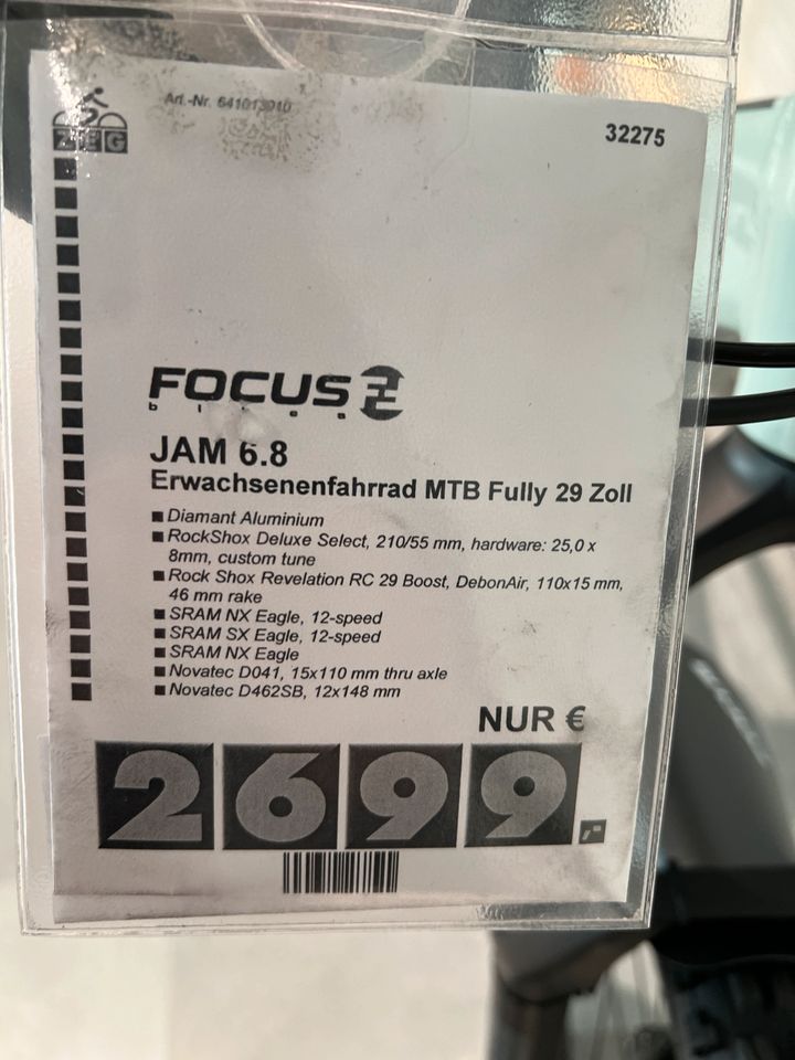 Focus Jam 6.8 Neu in Villingen-Schwenningen