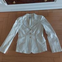 Armani collezioni Lederjacke Blazer Größe 34/36 elfenbein/creme Nordrhein-Westfalen - Soest Vorschau