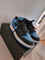 Nike Air Jordan 1 Low Gr 38 blau schwarz mit OVP, Sneaker Schuhe Baden-Württemberg - Brigachtal Vorschau