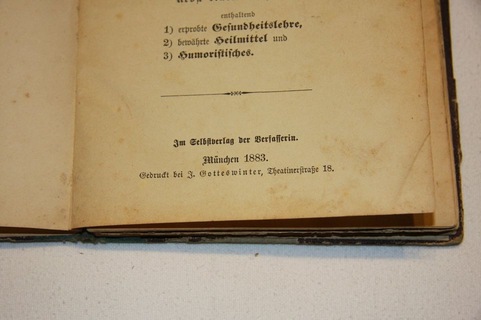 Rarität !!! die kleine bayerische Küche, 1883, Kochbuch, Buch in Markt Bibart