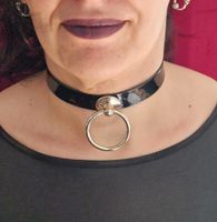 Halsband / Choker ☆ Lack ☆ Großer O-Ring ☆ Neu ☆ Gothic / Punk Sachsen-Anhalt - Halle Vorschau