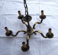 alter Kronleuchter Lüster Decken Lampe Messing/Bronze 5-armig Saarland - St. Ingbert Vorschau