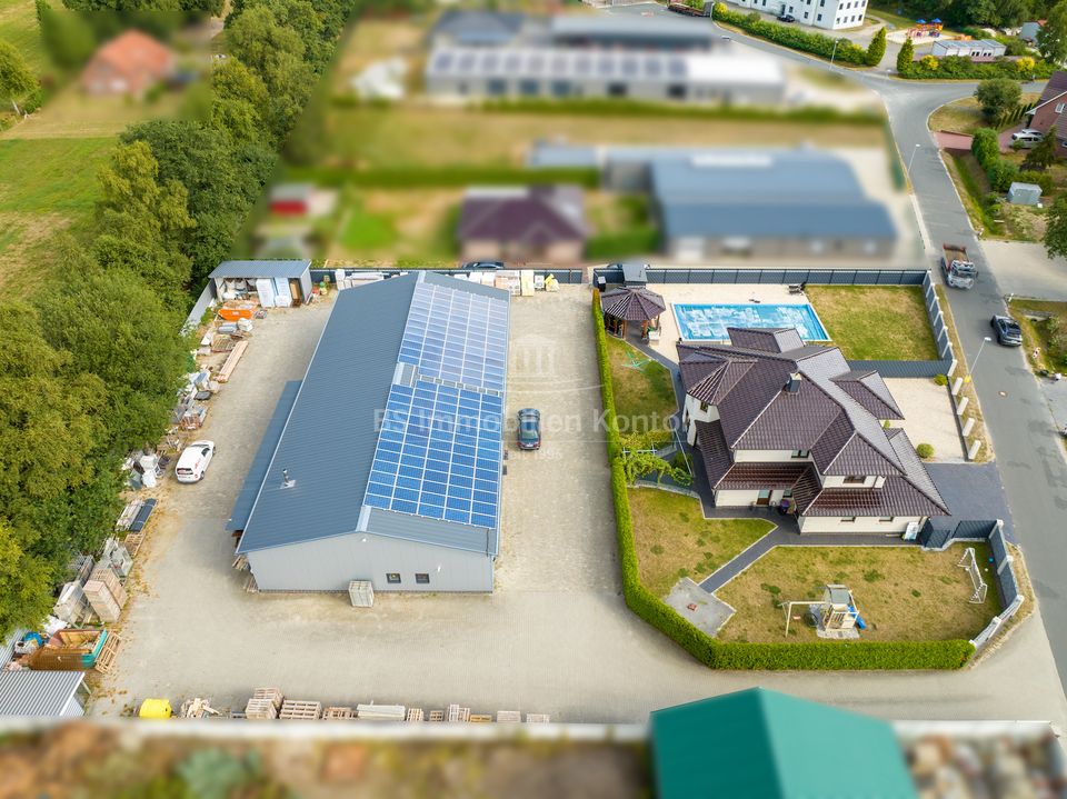 !!Effizienz durch Photovoltaik!! Exkl. EFH mit Gewerbehalle, Pool und D-Garage in Westoverledingen