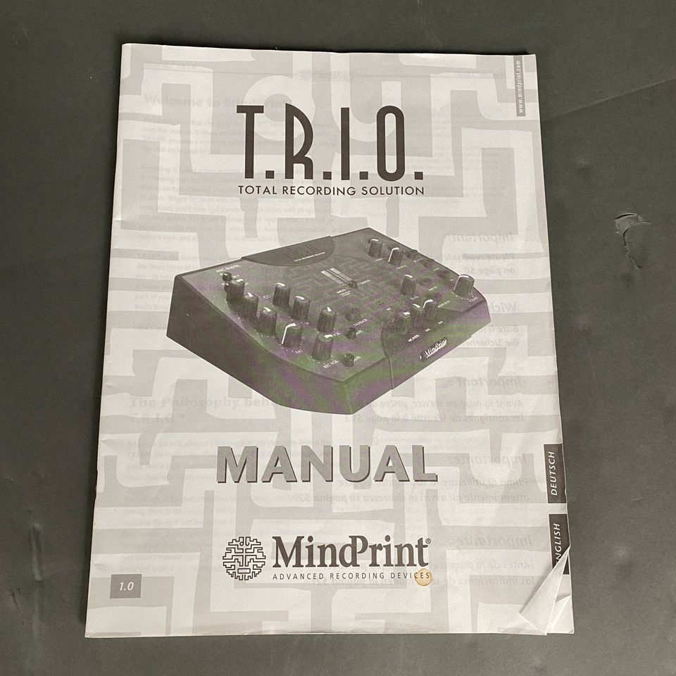 Mindprint TRIO Audio Interface Recording Studio Professional OVP in Herne