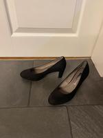 39 Tamaris schwarze Pumps Absatz Leder Velour Bochum - Bochum-Nord Vorschau