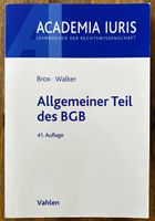 Allgemeiner Teil des BGB, Jura, Rechtswissenschaften Niedersachsen - Dissen am Teutoburger Wald Vorschau