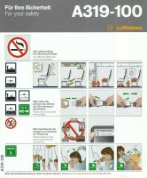 Safety Card LH A319-100 Airbus A 319! Sammlerstück Printed France Sachsen - Liebstadt Vorschau