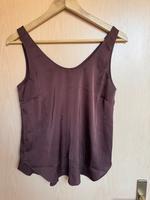 Rostrotes Top H&M Satin Gr.S Urlaub Schlicht Ibiza Ethno Thüringen - Jenalöbnitz Vorschau