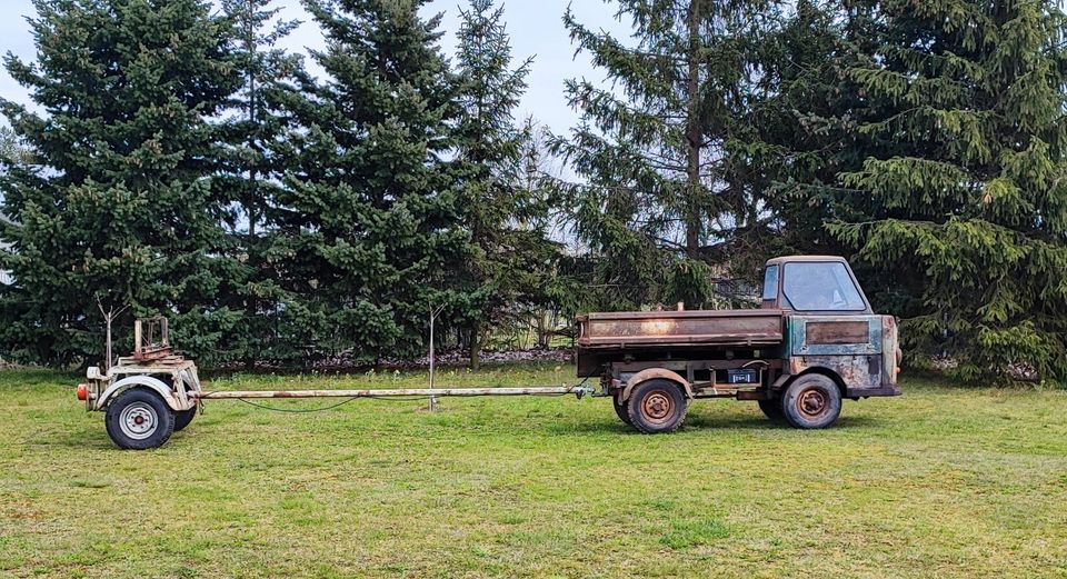 Multicar M 22 mit originale Papiere + Anhänger in Kloster Lehnin