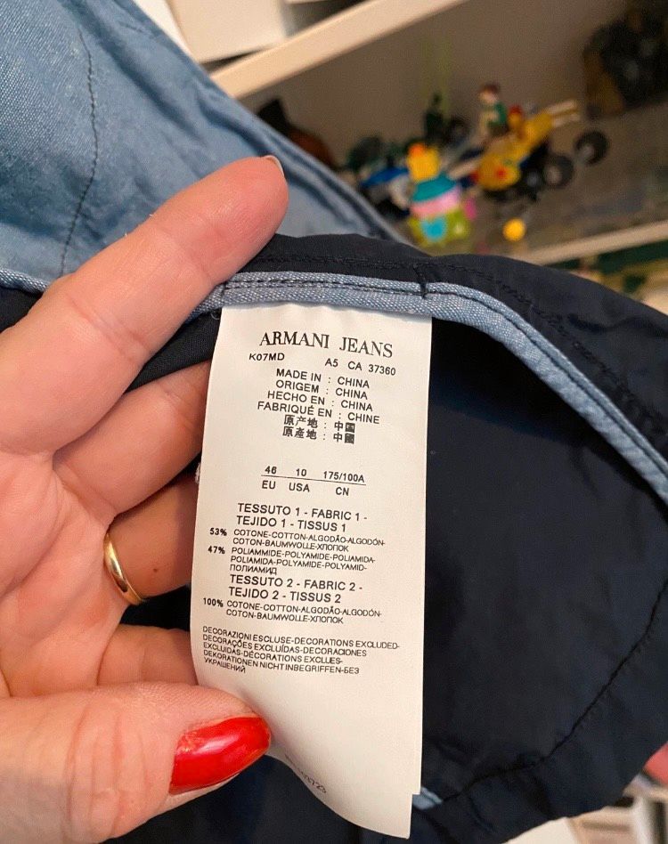 ARMANI JEANS ❤️❤️❤️Damen Anorak Parka Jacke navyblau Gr.40 Gr in Düsseldorf