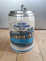 Bierkrug "100 Jahre Münchner Trambahn 1876-1976" 0,5 L Zinndeckel München - Sendling-Westpark Vorschau