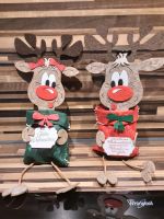 Elch Rentier aus Filz mit Sack Säckchen Advent Weihnachten Bayern - Stamsried Vorschau