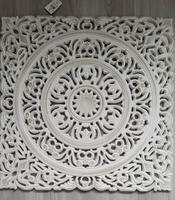 Neu ! Großes Wandornament shabby weiß, 55 x 55 cm Niedersachsen - Buchholz in der Nordheide Vorschau