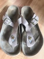 Echleder Birkenstock Gizeh Leder Gr. 42 in rosé nude Hannover - Südstadt-Bult Vorschau