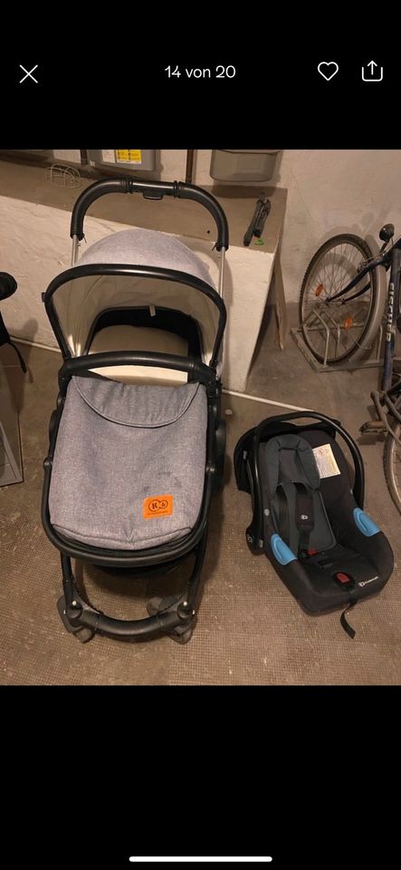 Kinderwagen Babyschale buggy 3in1 Matratze kinderkraft in Iserlohn