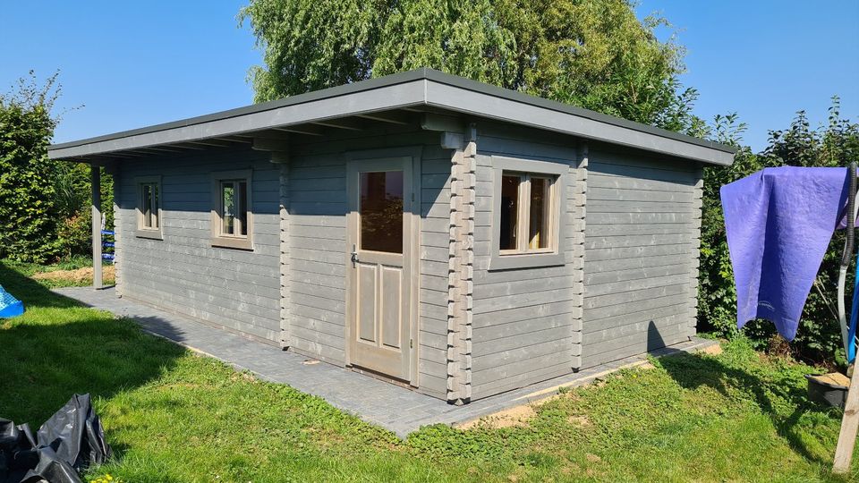 Gartenhaus Blockhaus Carport  Pavillon Holzhaus Pultdach Theken Verkaufsstand Erdbeerverkaufsstand Spargelhütte Weihnachtsmarkthütte Gartenmöbel Carport nach Maß in Rödinghausen