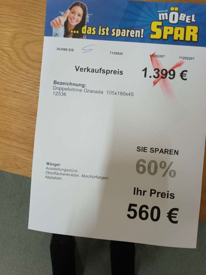 (E) Schränke, Vitrine statt 1399€ in Eisleben