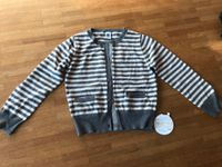 Petit Bateau Strickjacke Jacke grau-beige/weiß gestreift TOP 110 Bayern - Neu Ulm Vorschau