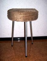 Vintage Hocker Dreibeiniger Webpelzhocker Alugestell Antik Raritä Brandenburg - Cottbus Vorschau