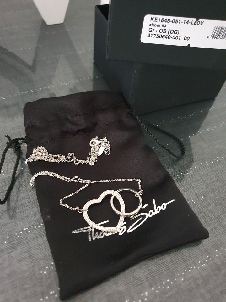 ☆NEU☆ ♡ Thomas Sabo Kette Herz Zirkonia Together Forever in Oberhausen