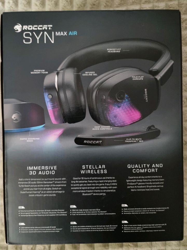 Roccat Syn Max Air Wireless 3D Audio neue in Norderstedt