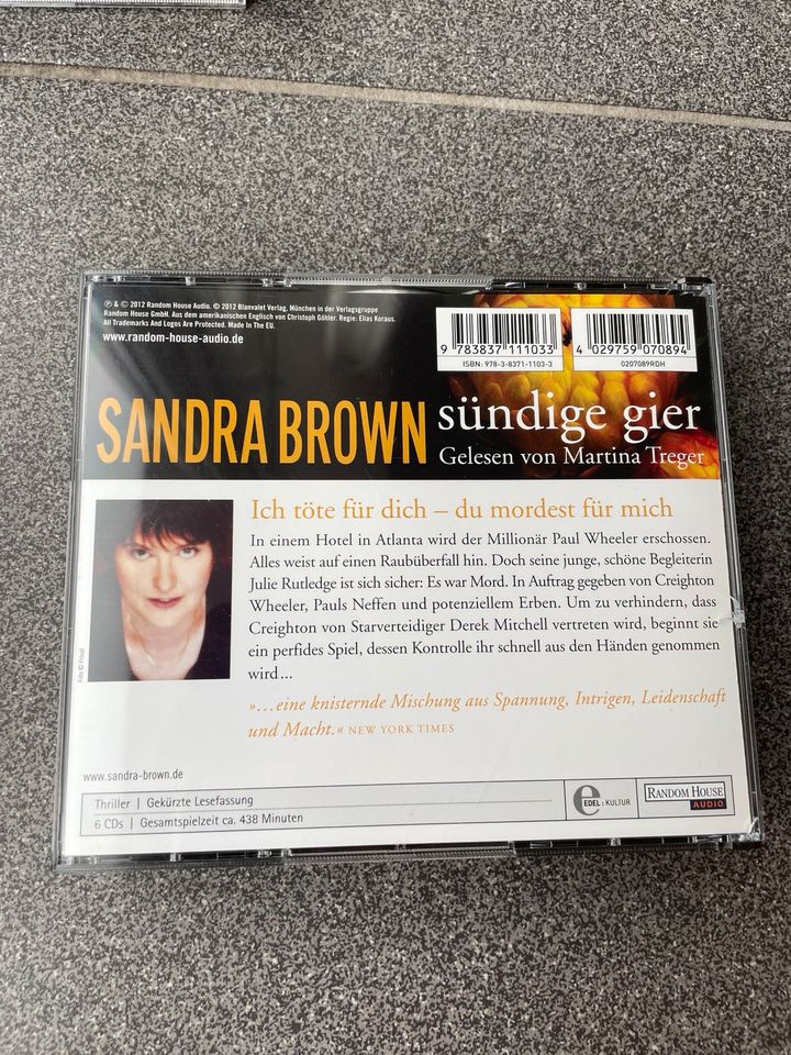 Hörbuch Sandra Brown - Sündige Gier in Neumünster