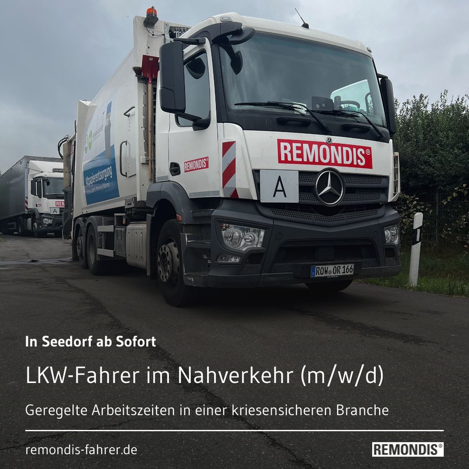 LKW-Fahrer / Berufskraftfahrer (C/CE) im Nahverkehr (m/w/d) in Seedorf (bei Zeven)