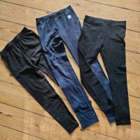 3 Leggings Größe 128 schwarz und blau Güstrow - Landkreis - Güstrow Vorschau