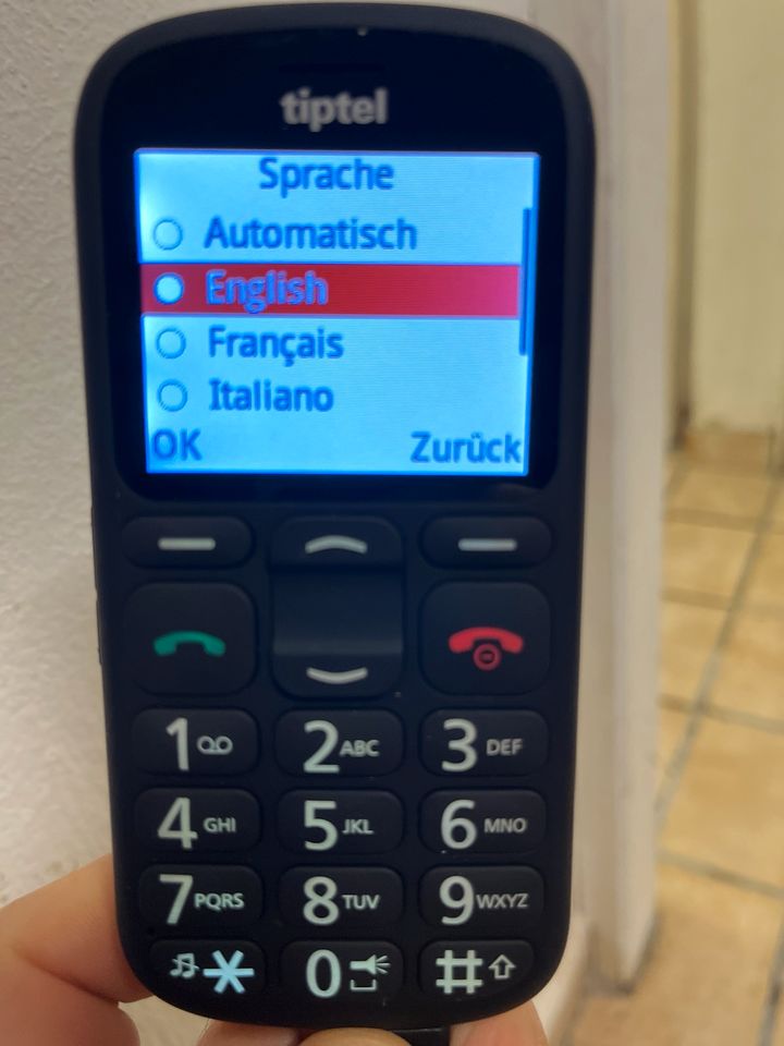 Tiptel Ergophone 6380 / Neuwertig/ Seniorenhandy / Telefon in Bad Lippspringe