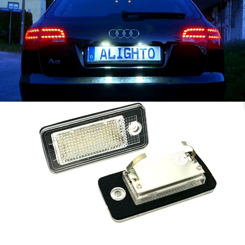 LED Kennzeichenbeleuchtung für Audi A3 8P A4 B6 B7 A5 A6 4F Q7 4L in Bayern  - Bad Kissingen, Tuning & Styling Anzeigen