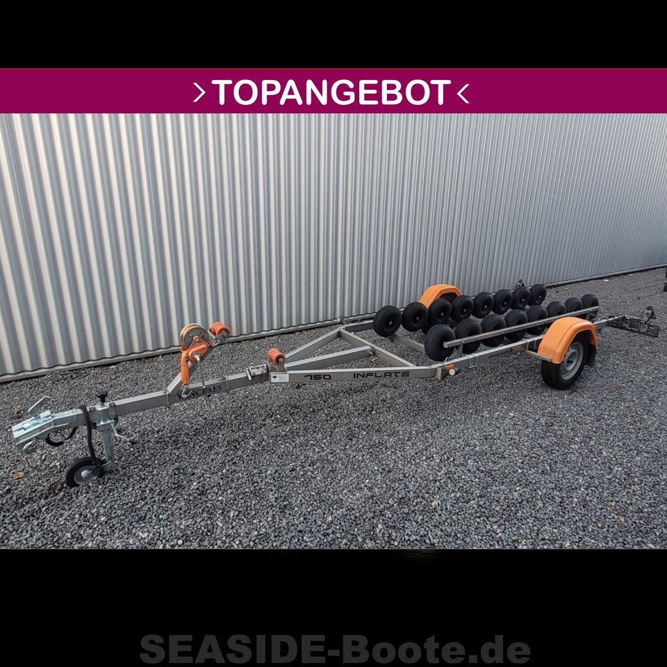 Trailer Vanclaes Inflate 750-13″- 525, ungebremst, 1 Achse in Berlin