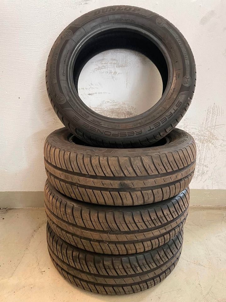 4 Sommerreifen 175/65/R15 84T 5,6-4,4mm Dunlop mit Montage #C428S in Hanau