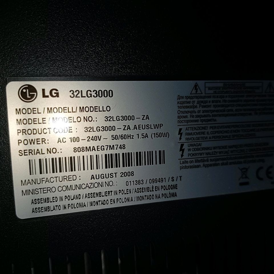 LG TV 32 zoll in Bönnigheim