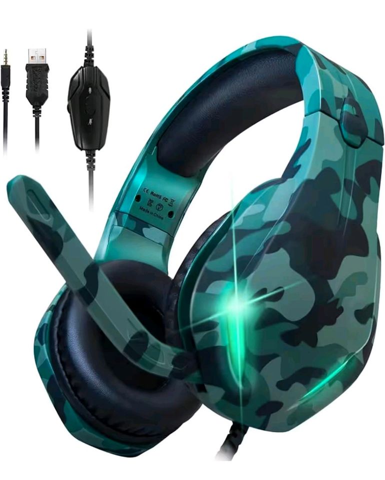 Audio Headsets Stynice Gaming-Headset (Headset mit Mikrofon und L in Neuhaus