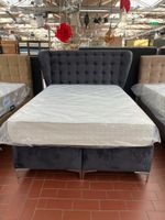 Bett Boxspringbett Samt Grau 140 X 200 inc Matratze & Stauraum Neustadt - Hohentor Vorschau