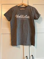 Hollister T-Shirt grau mit weißem Logo Gr. S Bayern - Würzburg Vorschau