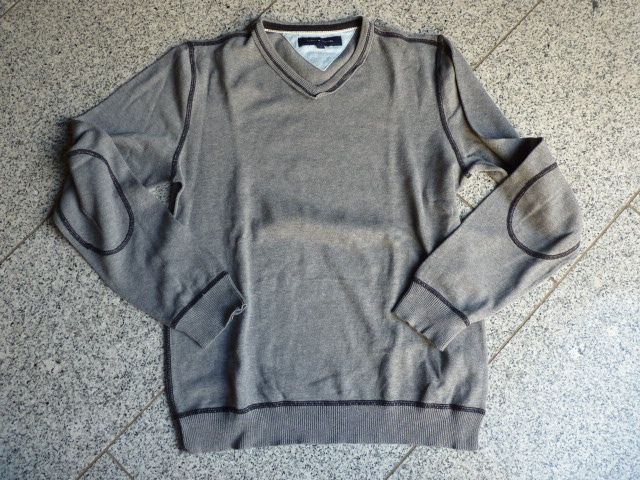 Tommy Hilfiger Baumwoll Pulli Shirt grau Gr. M in Herzogenrath