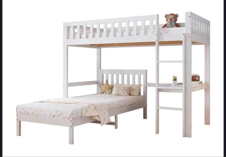 Etagenbett Kinderbett 90x200 Neu Hochbett Jugendbett Holzbett in Hamburg