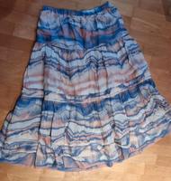 Wadenlanger Rock rosa-weiß-blau mit Gummizug Hessen - Hirschhorn (Neckar) Vorschau