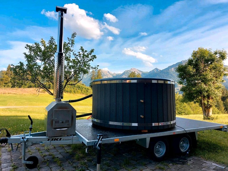 AlpTub, HotTub, mobiles Badefass, Whirlpool,Sauna,Geschenkidee in Oy-Mittelberg