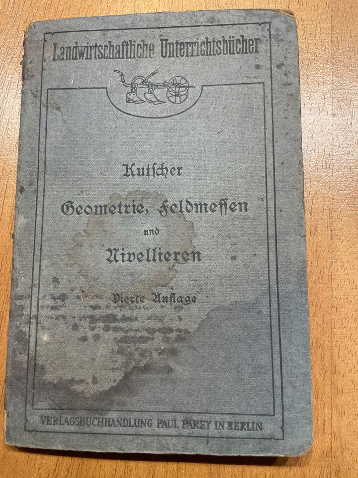 Landwirtschaftliche Unterrichtsbücher 1921 Geometrie in Gronau (Westfalen)