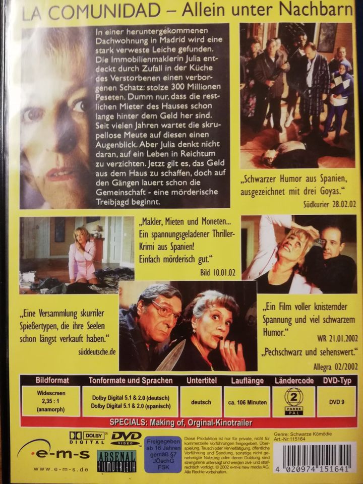 la comunidad-allein unter nachbarn, dvd, 2002, neuwertig in Westerrönfeld