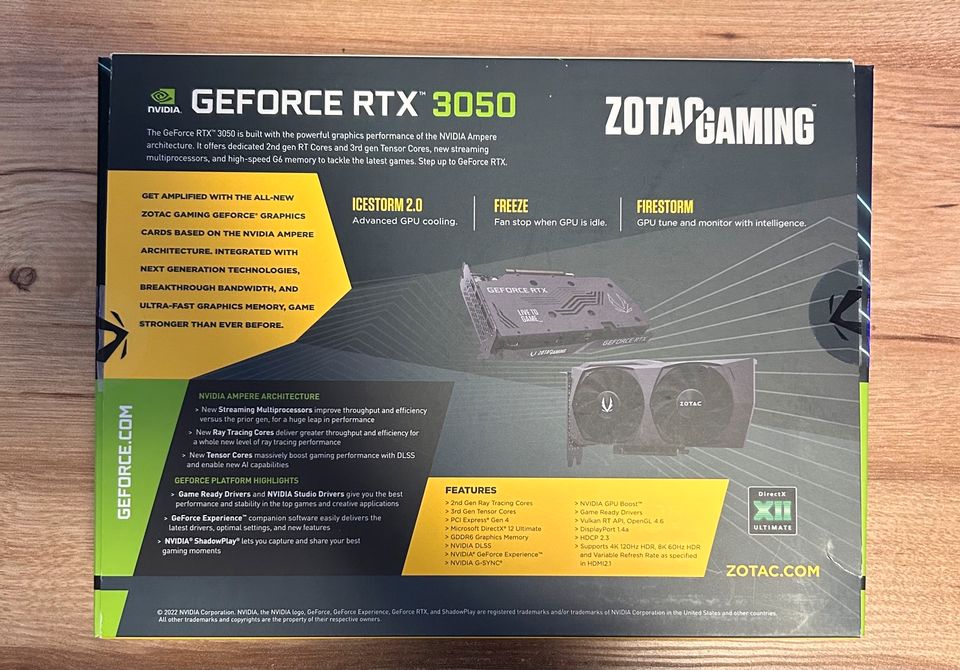 Zotac GeForce RTX 3050 Twin Edge OC 8GB NEU in Bad Rappenau