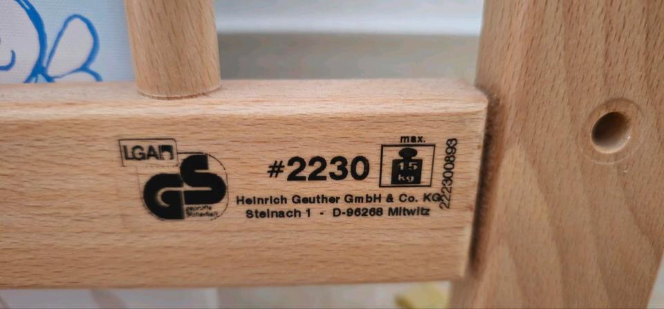 Laufstall Geuther 1m x 1m mit Matratze, Spannbettlaken, Einlage in Gangkofen